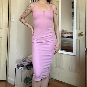 Pink Midi Dress